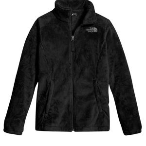 Women’s black fleece osolita north face jacket